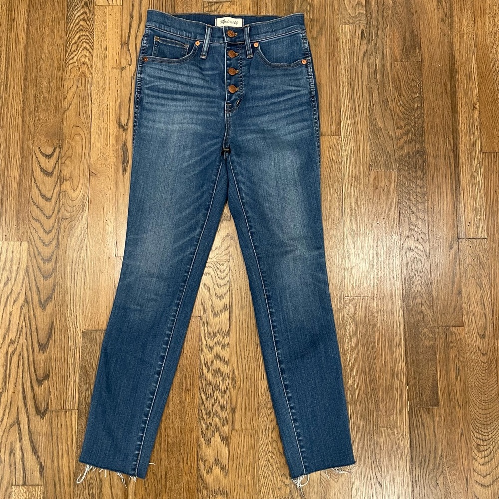 Madewell 10” High Rise Skinny Crop Tencel Denim Jeans 26